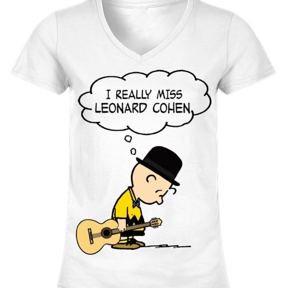 I Really Miss Leonard Cohen T-shirt Music Legend Tribute Fan Gift Unisex Tee